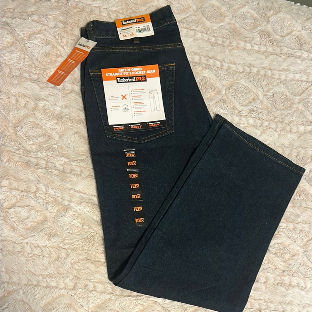 Timberland PRO Straight Blue Jeans Classic Fit